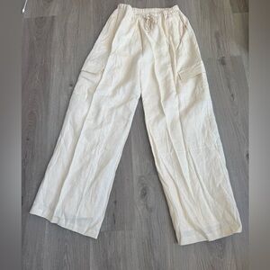 DISSH Cream Wide-Leg Pants
